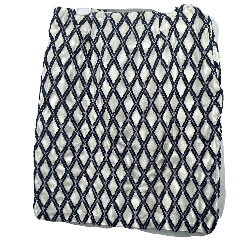 J.‎ McLaughlin Womens Size 8 Dark Blue Geometric Print Lined Skirt Preppy Rich